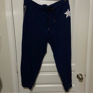 DKNY MLB Houston Astros Pro Standard Navy Mash Up Sweatpants